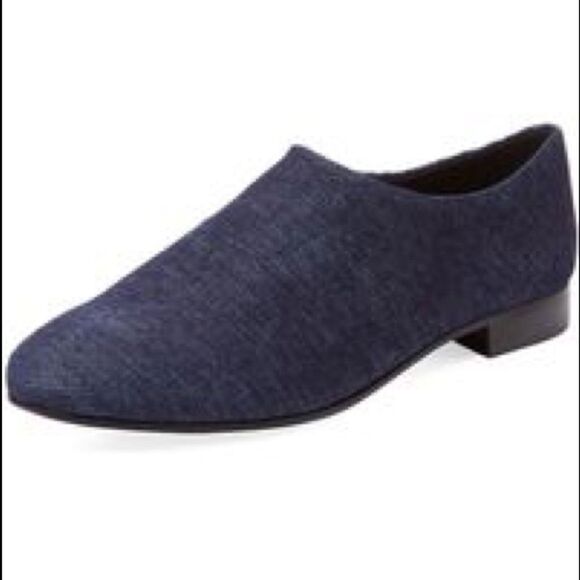 OPENING CEREMONY Charly Denim Flat Slip-on Loafer Shoes Blue 41 - Picture 9 of 15